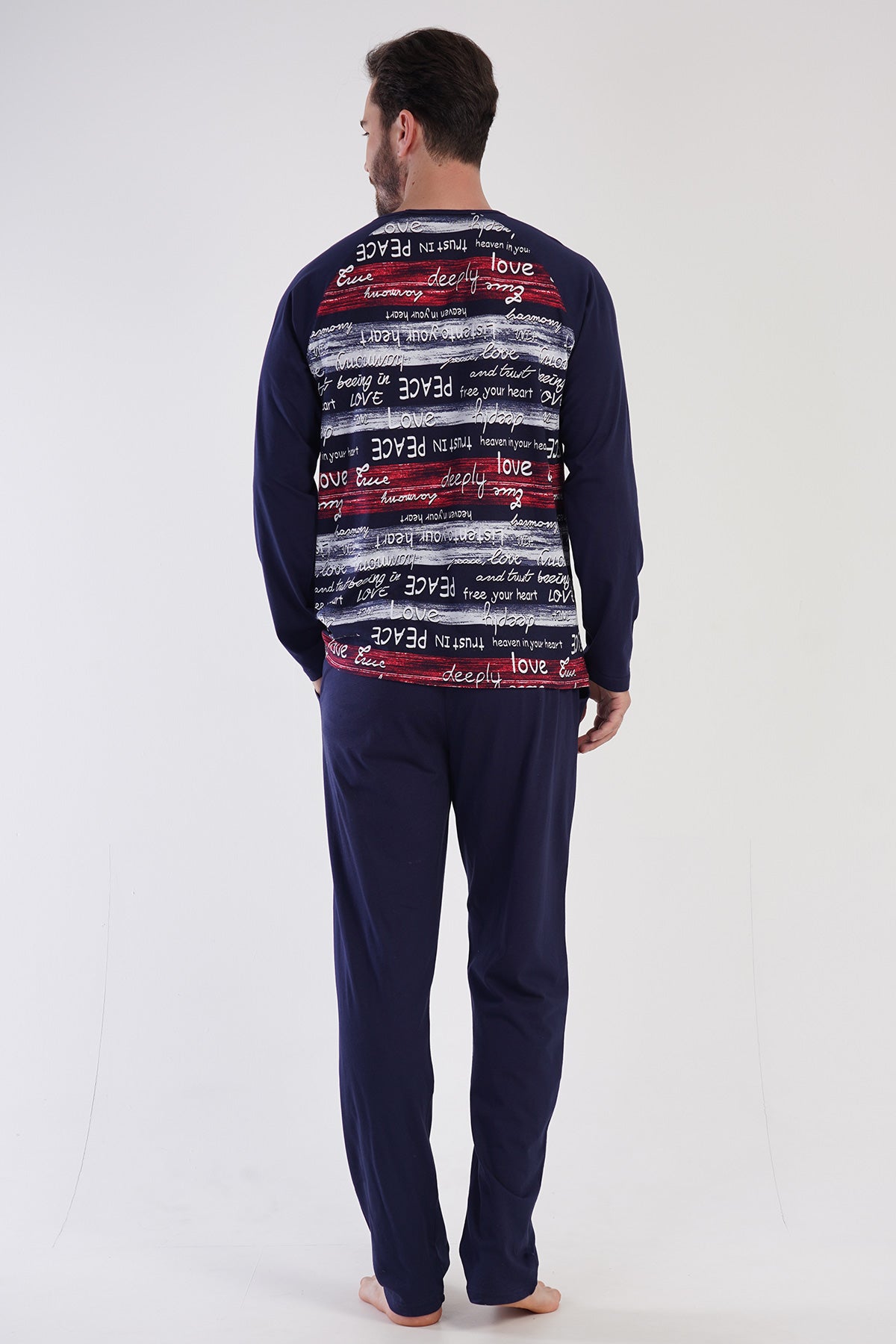 Man Supreme Peace Pocket Detail Pyjama Set