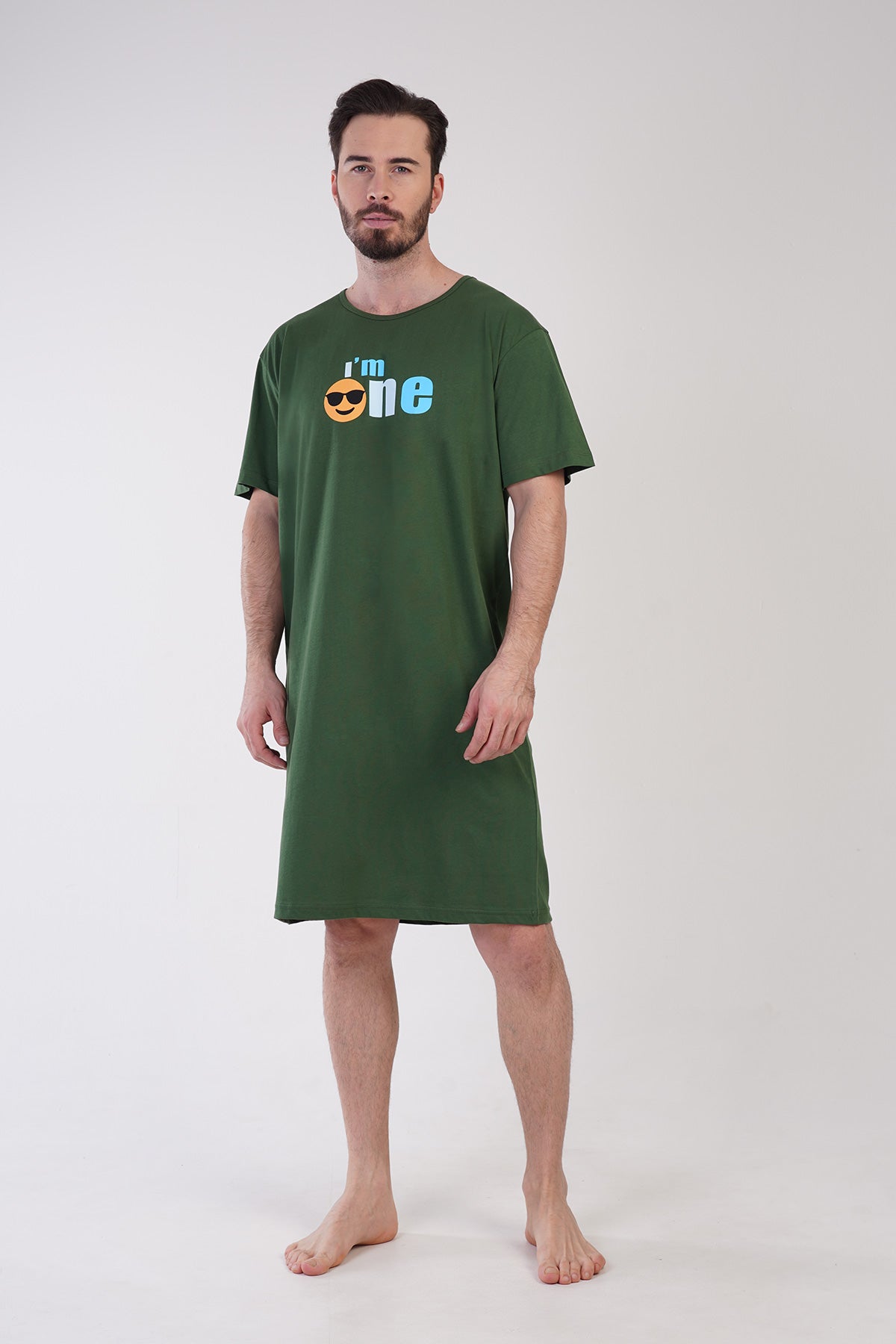ERKEK P.SUPREM XXL O YAKA KISA KOL TUNIK - HAKI001