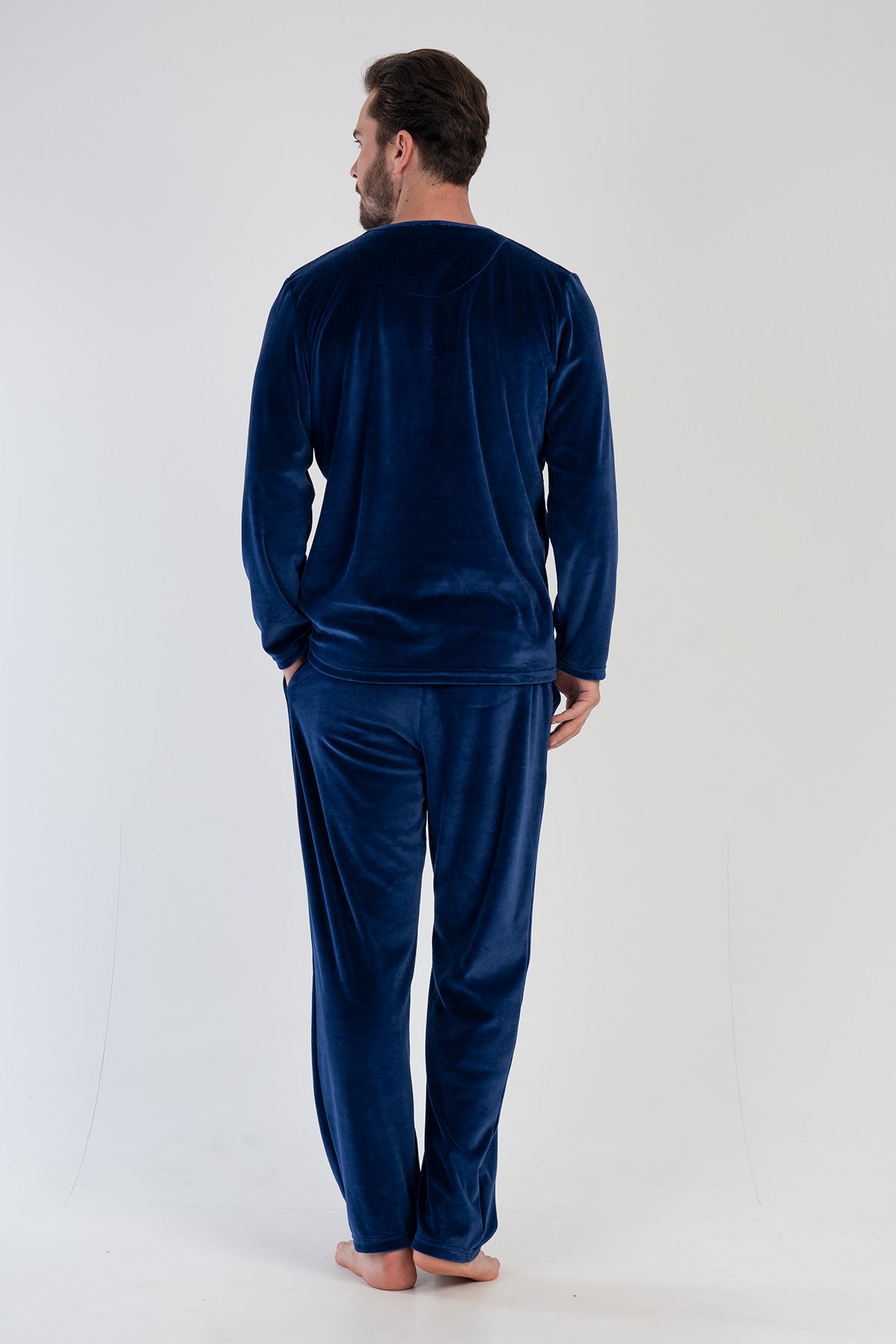 Man Velvet Indigo Pyjama Set