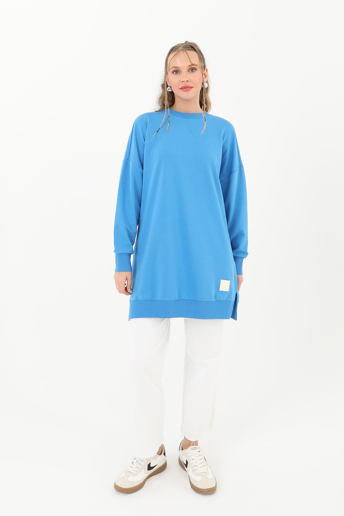 Kadın Basic Tunic - 30644TUN - BLUE