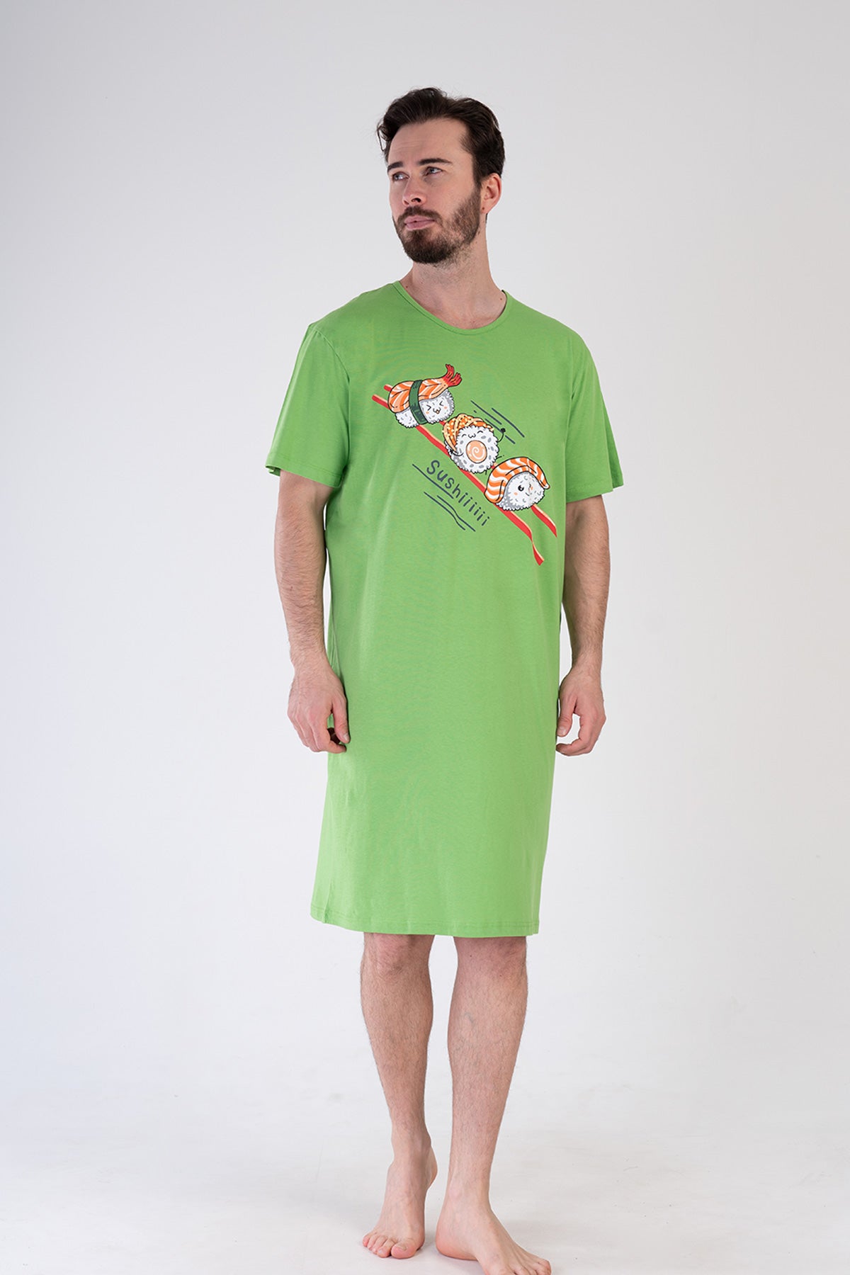 ERKEK P.SUPREM XXL O YAKA KISA KOL TUNIK - FOREST SHADE