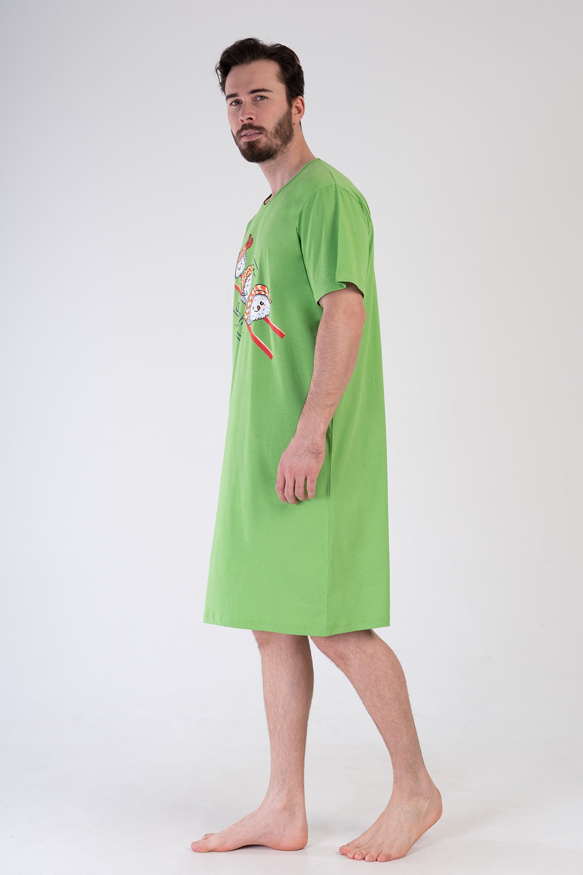 ERKEK P.SUPREM XXL O YAKA KISA KOL TUNIK - FOREST SHADE