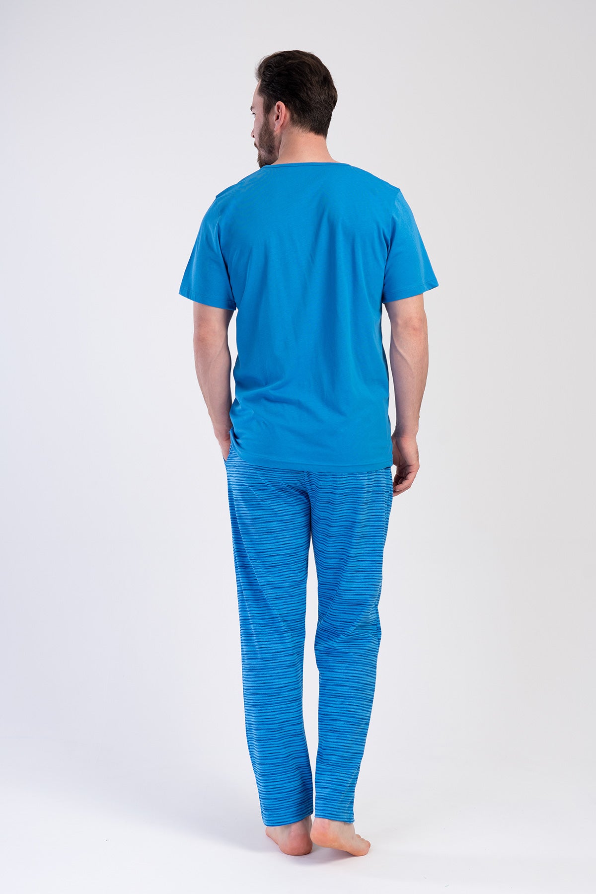 CEPLI ERKEK P.SUPREM O YAKA KISA KOL PIJAMA TAKIM