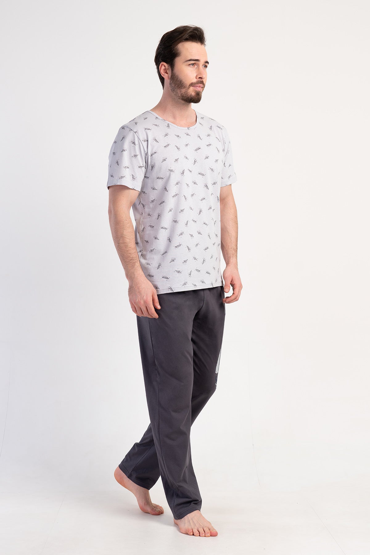 CEPLI ERKEK P.SUPREM BATTAL XXL O YAKA KISA KOL PIJAMA TAKIM