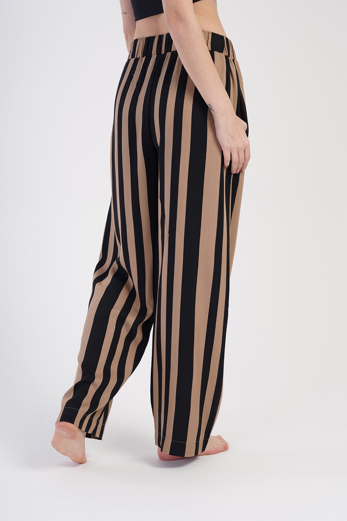 KADIN BELMANDO CEPLI TEK ALT PIJAMA - SIYAH