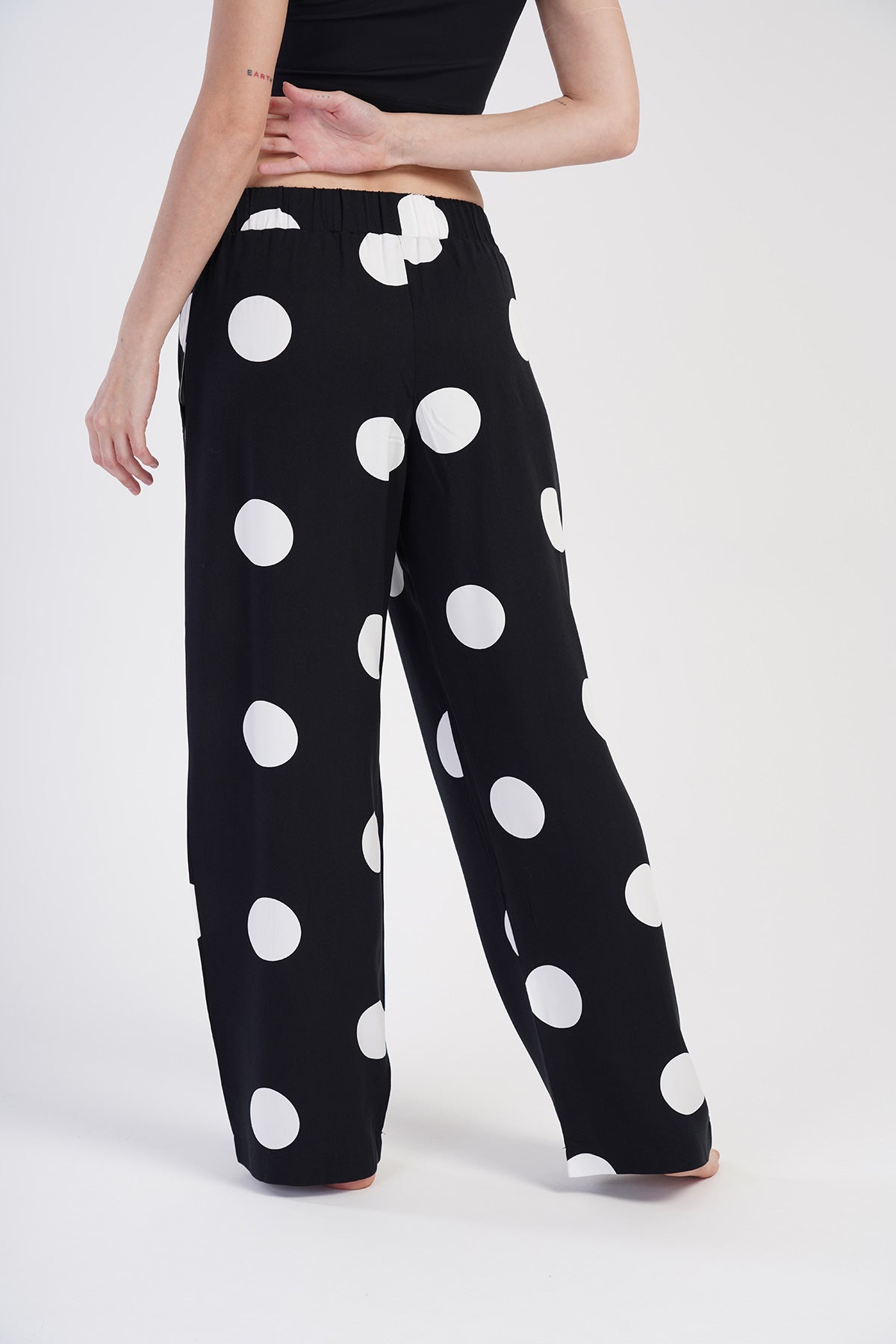 KADIN BELMANDO CEPLI TEK ALT PIJAMA - SIYAH