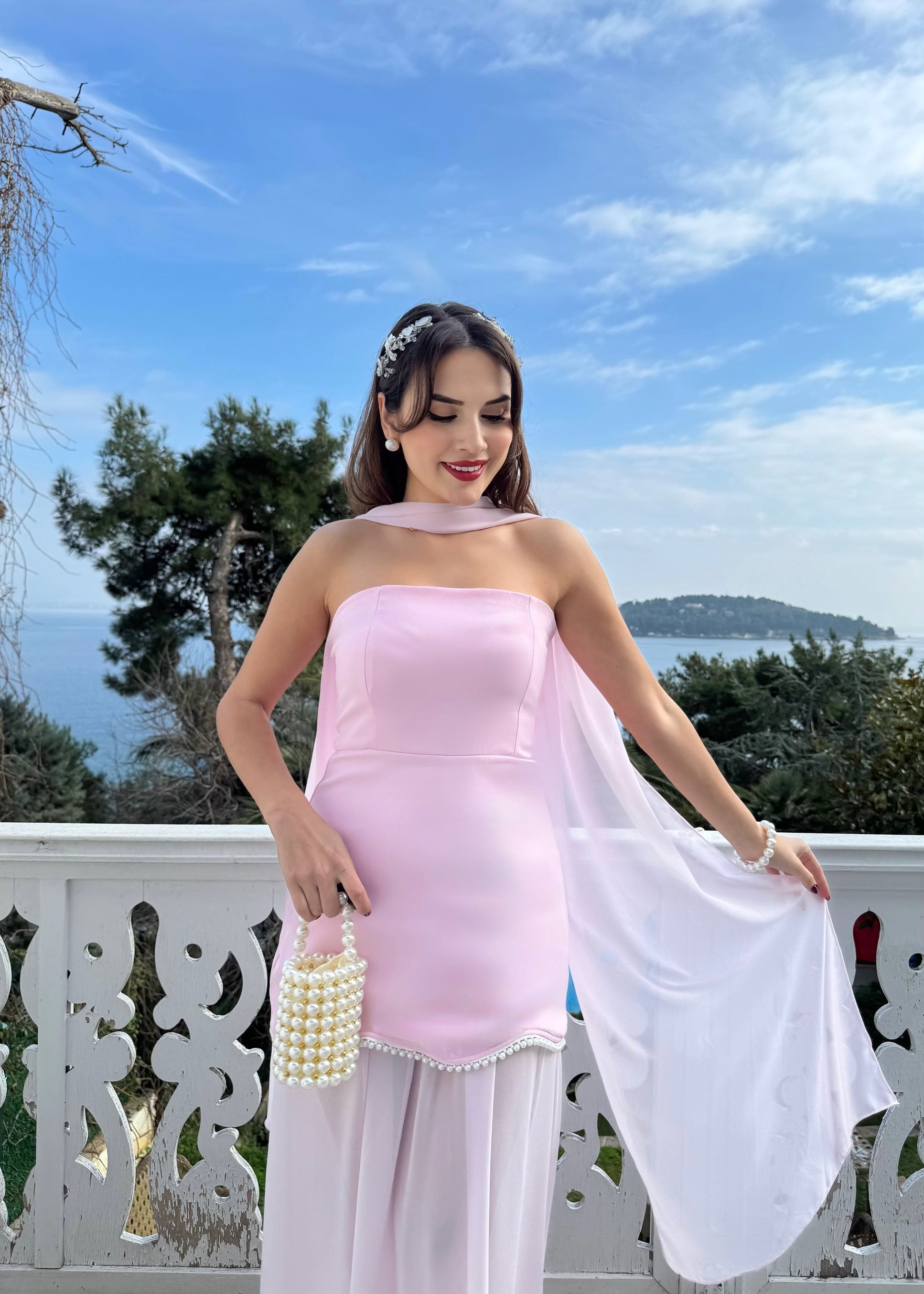 3125 ŞİFON ELBİSE