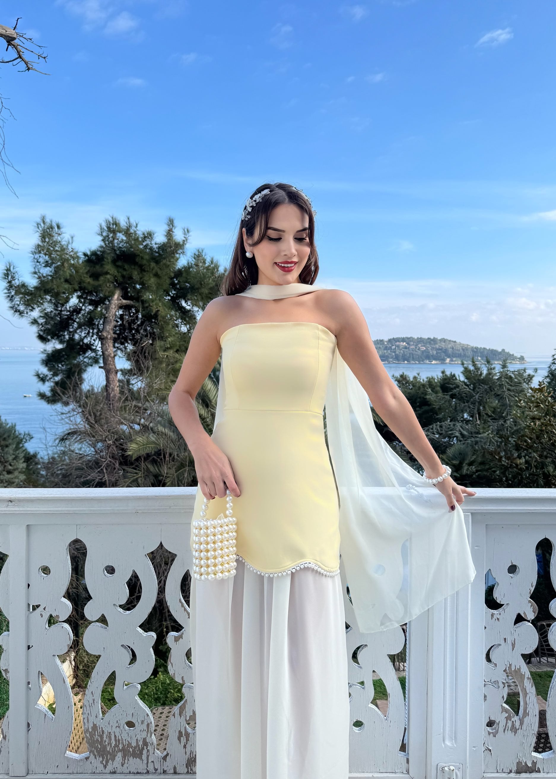 3125 ŞİFON ELBİSE