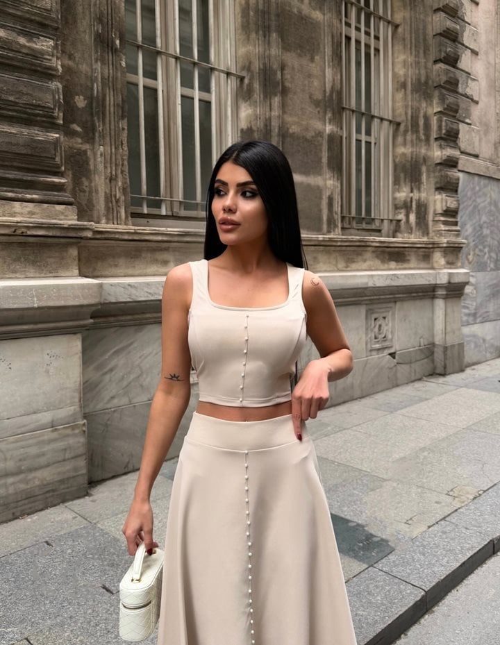 3151 İNCİLİ ETEKLİ TAKIM
