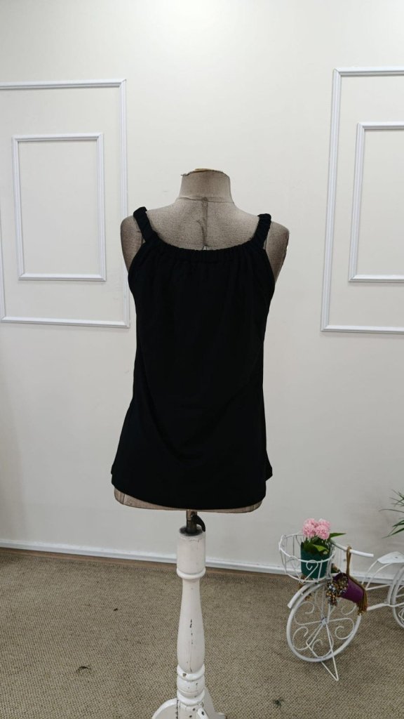 Women's Strappy Ruched Front Viscose Blouse, 31966