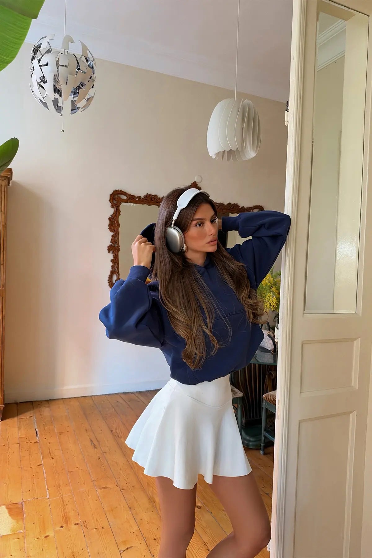 İndigo Basic Kapşonlu Sweat