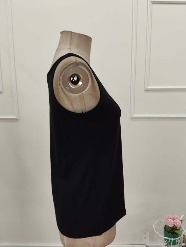 Kadın Askılı Geniş V Yakalı Viskon Bluz , 34220