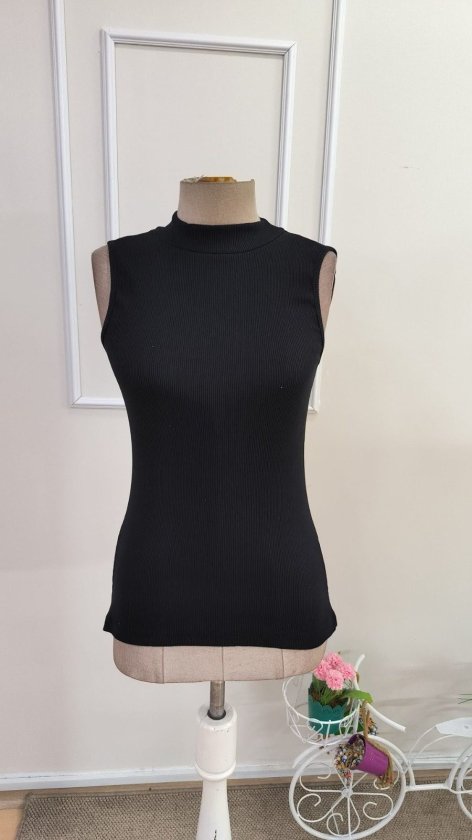 Women's Off-the-Shoulder Ribbed Turtleneck Blouse, 33477