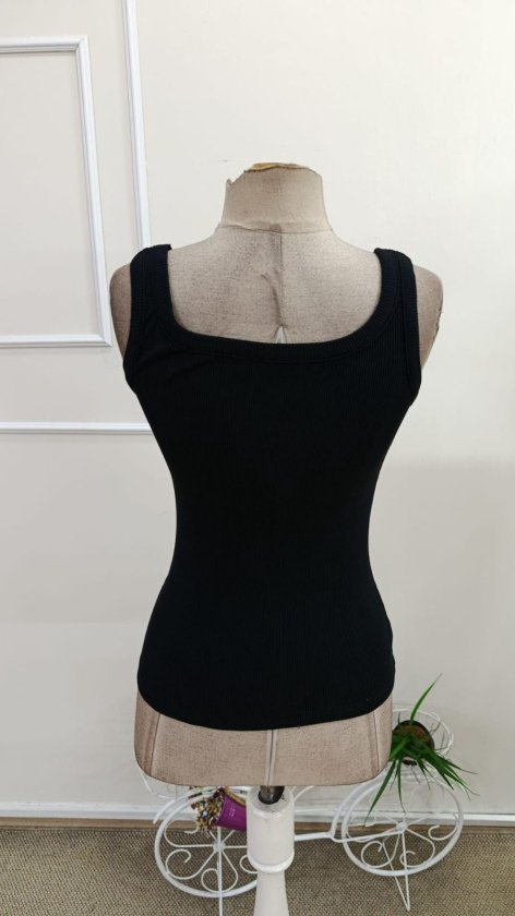 Kadın Askılı Yuvarlak Yakalı Kaşkorse Bluz, 34367