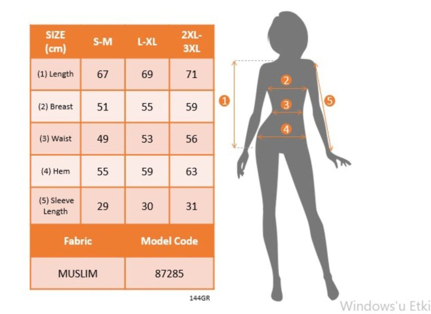 Kadın Kısa Kollu Yakalı önü Düğmeli Müslim Gömlek, 35086