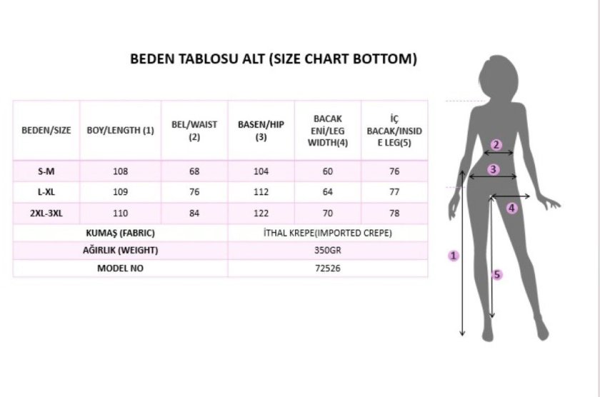 Kadın Yüksek Belli önden Nervır Detaylı Geniş Paçalı Ithal Krep Pantolon, 38657