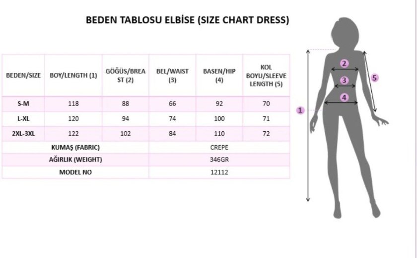 Kadın Uzun Kollu Kolları Desenli Yandan Yırtmaçlı Ve Belden Kuşaklı Midi Janjan Krep Elbise, 38477
