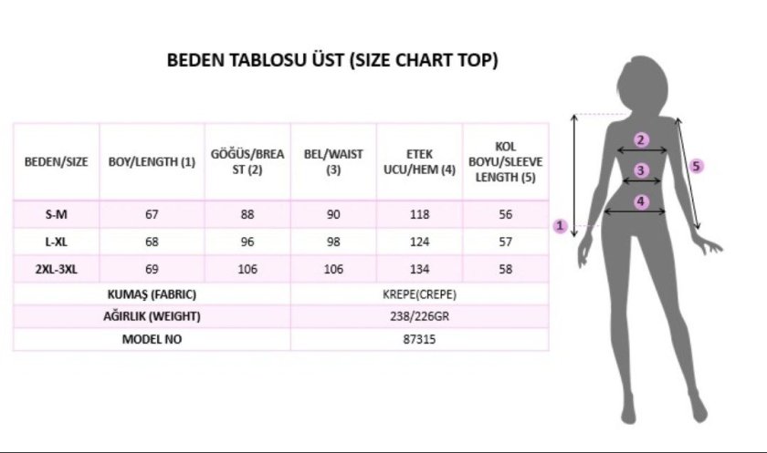 Kadın Uzun Kollu Bisiklet Yakalı Janjan Krep Bluz, 38548