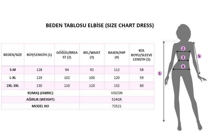 Kadın Uzun Kollu V Yakalı Cepli Uzun Viskon Iki Iplik Elbise, 38550