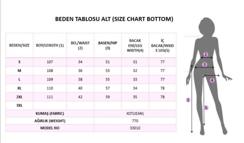 Kadın Yüksek Bel Geniş Paçalı Kot Pantolon, 38560