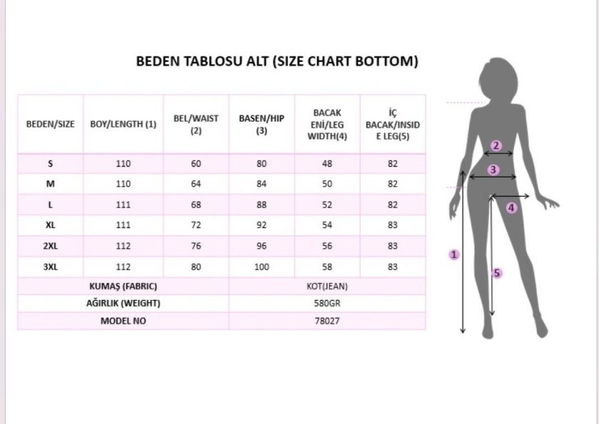 Kadın Yüksek Bel Düğmeli önden Cep Detaylı Kot Pantolon, 38807