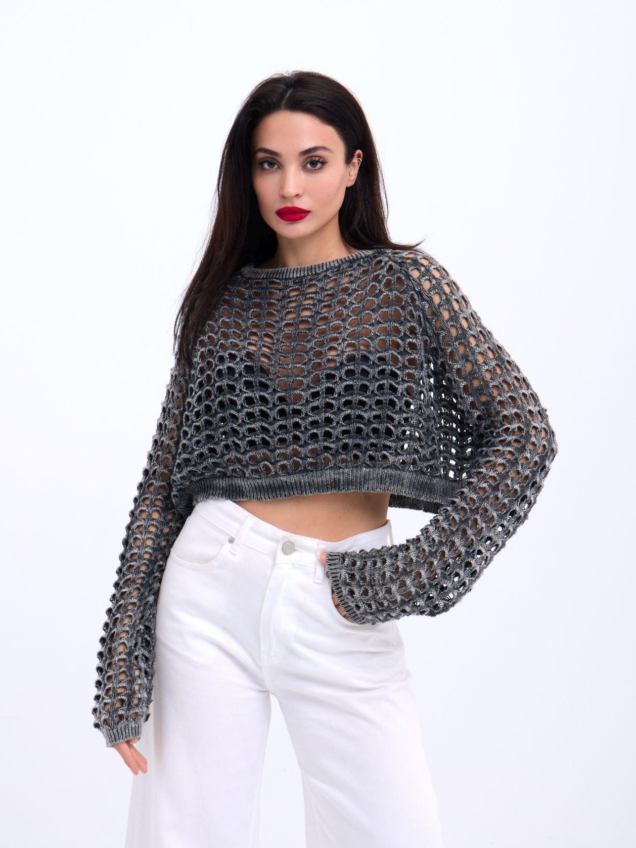 3958 TRİKO FİLE BOLERO-ANTRASİT ANTRASİT STD