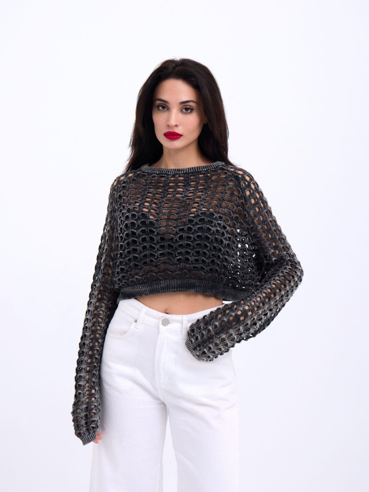 3958 TRİKO FİLE BOLERO-SİYAH SİYAH STD