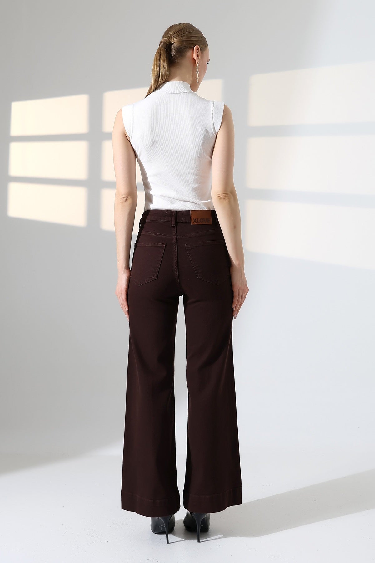 Çımalı Kot Pantolon 7163 - Kahverengi - (27-32) - 3