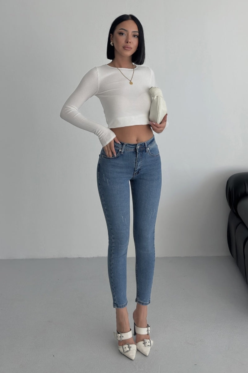 Skinny Kot Pantolon 819 - Açık Mavi Kot - (32-36) - 3
