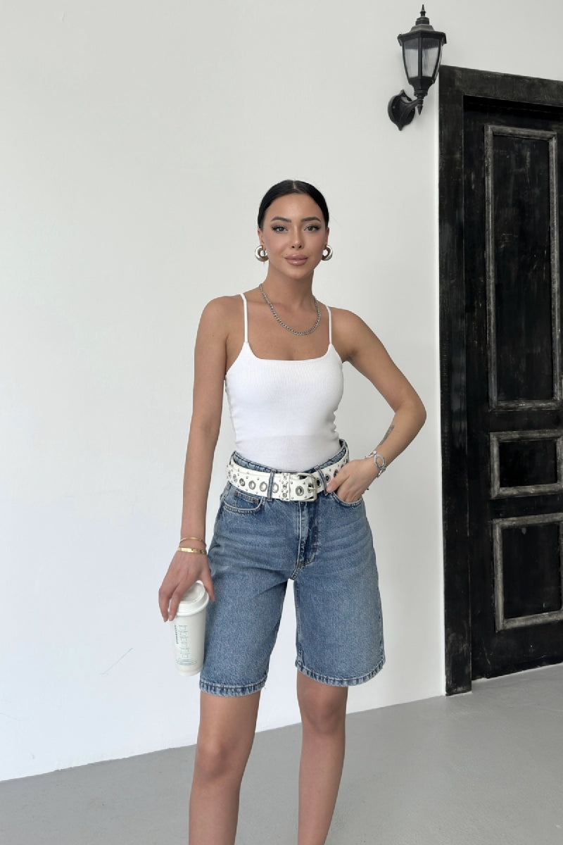 Orta Boy Kot Şort 2001 - Orta Mavi Kot - (36-42-6-2) - 3