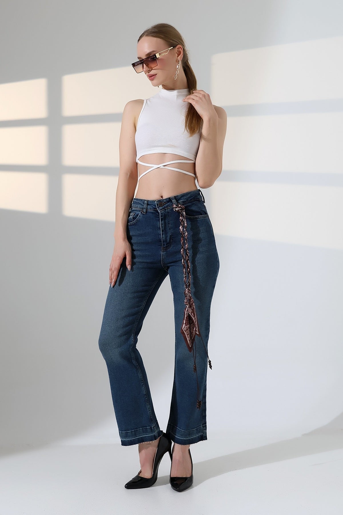 Flare Kot Pantolon 7104