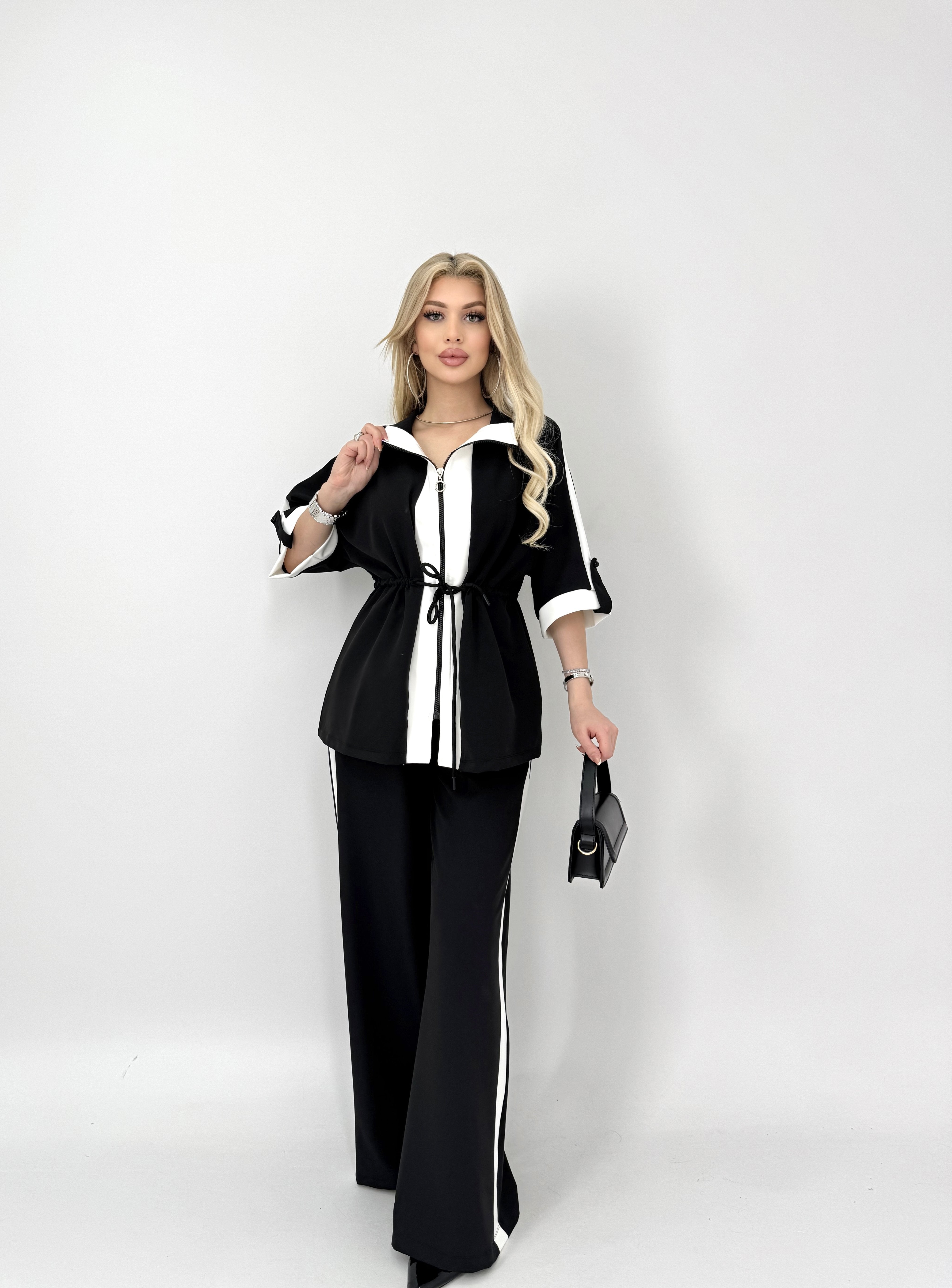 4025 GARNİ DETAYLI PANT. SALAŞ SPOR TAKIM