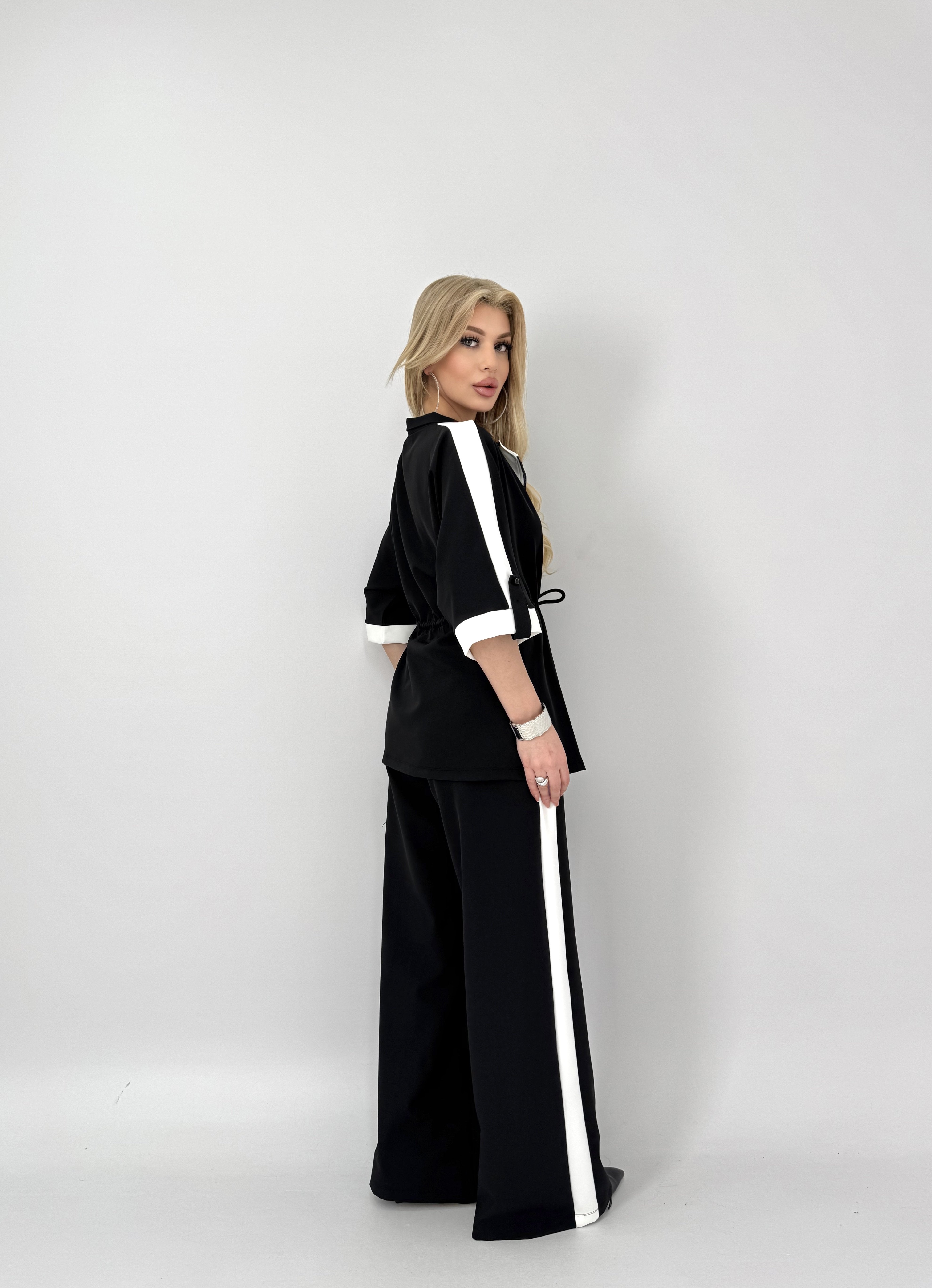 4025 GARNİ DETAYLI PANT. SALAŞ SPOR TAKIM