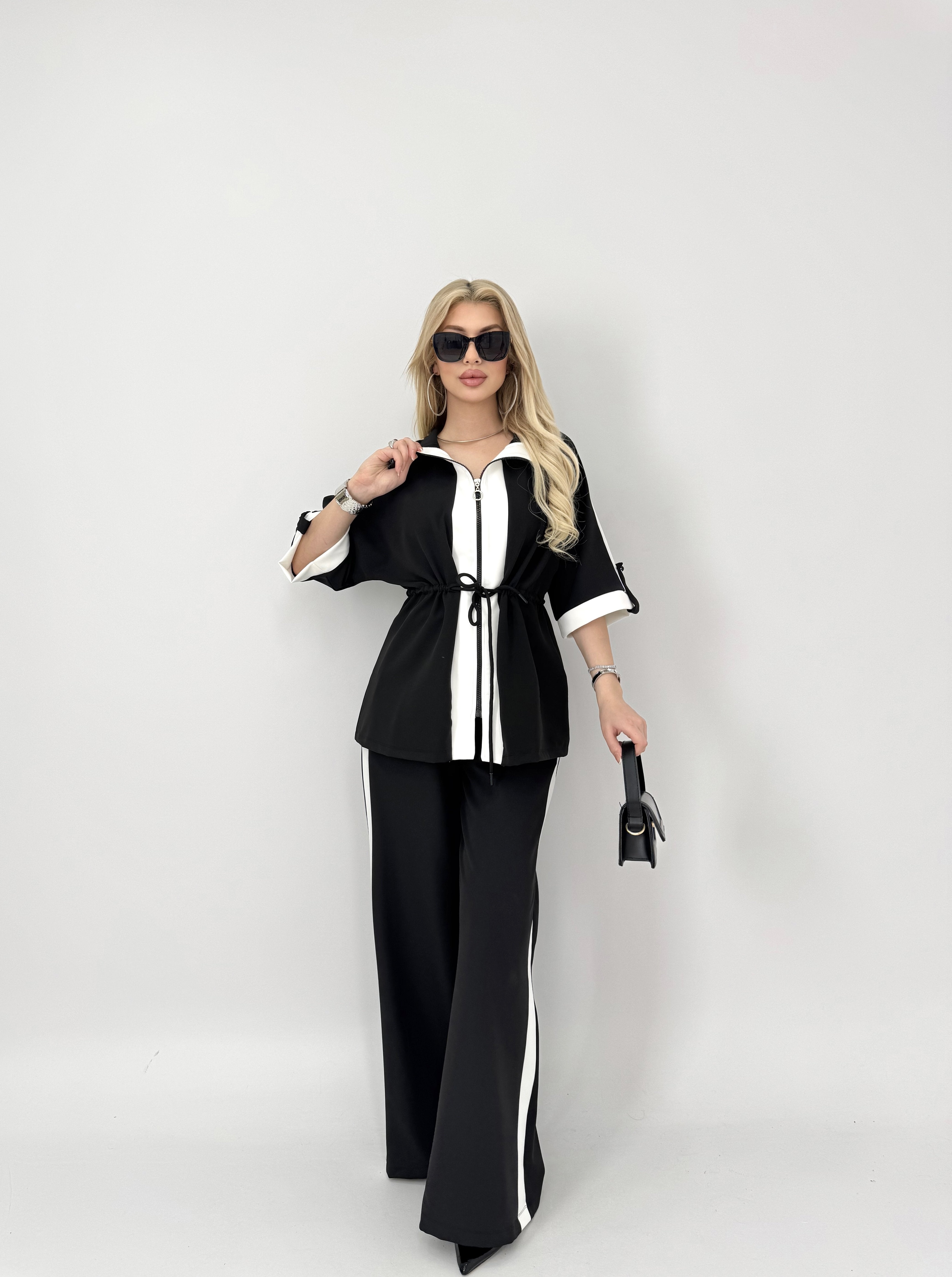4025 GARNİ DETAYLI PANT. SALAŞ SPOR TAKIM
