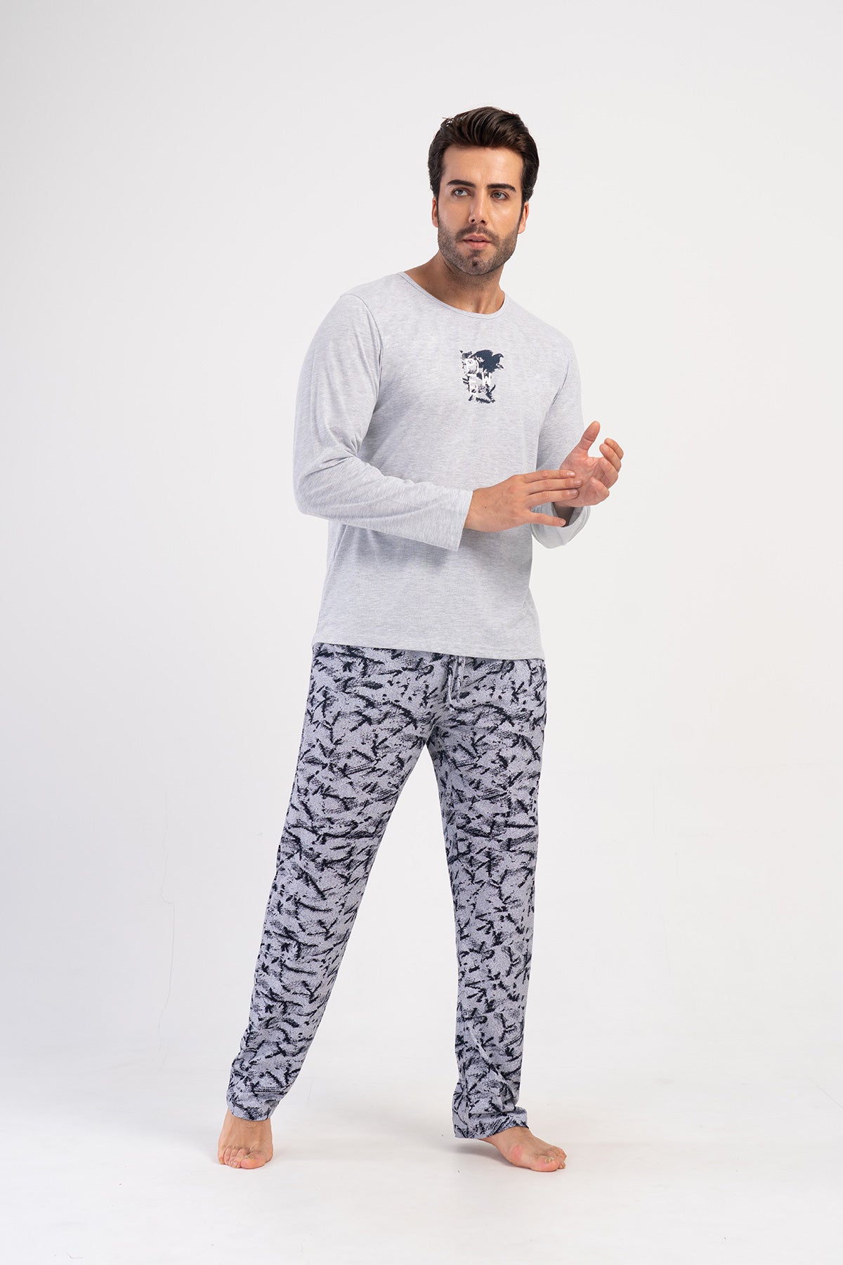 Man Hesla Long Sleeve Pyjama Set