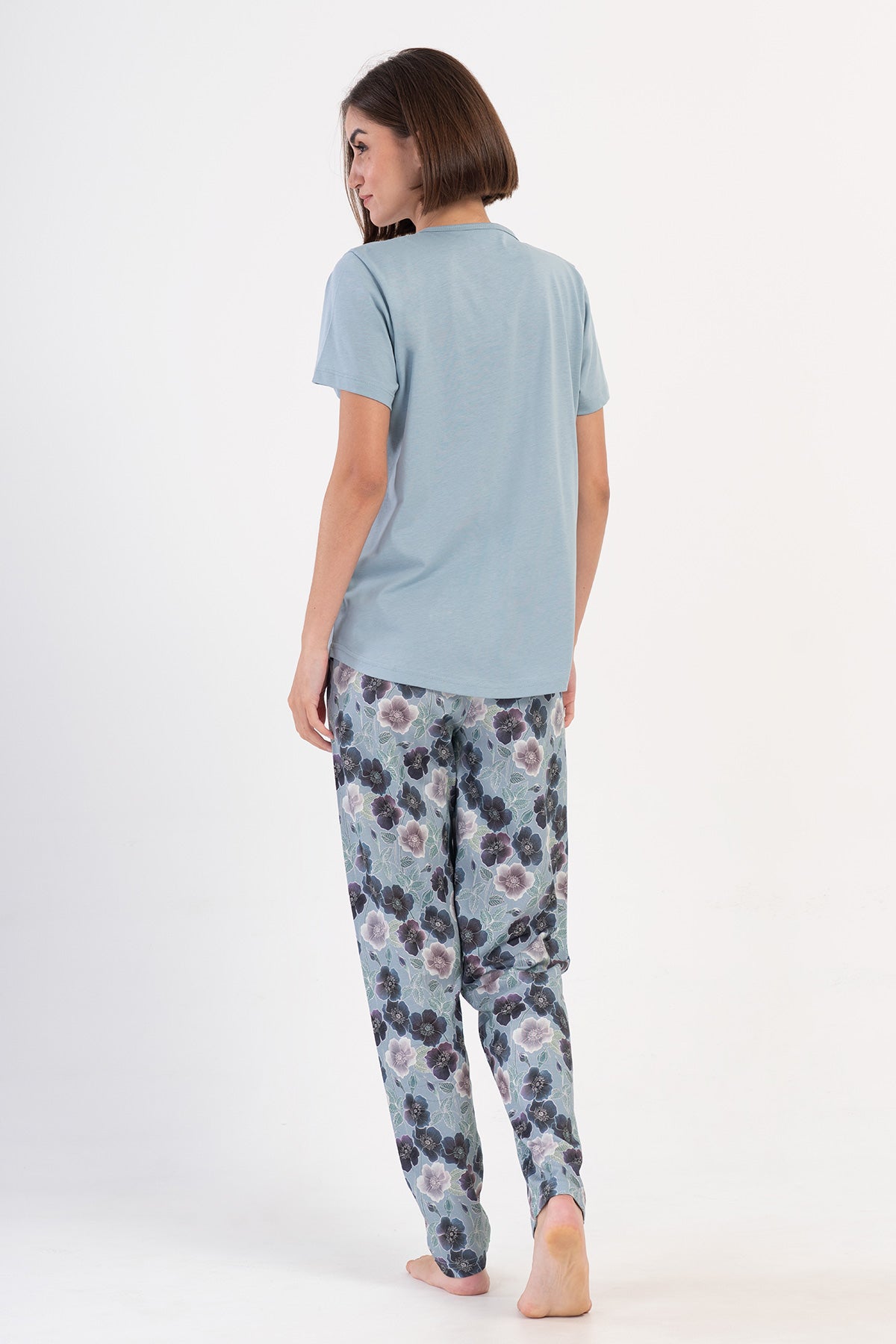 Woman Supreme Silver Big Size Pyjama Set