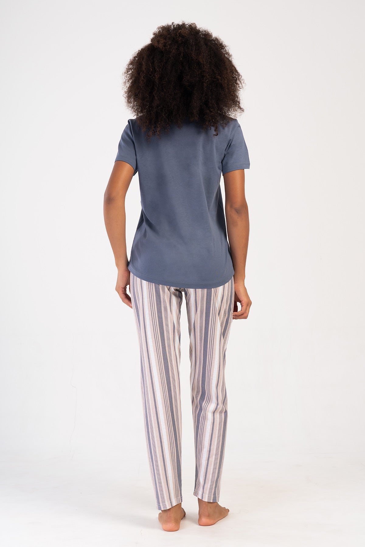 Woman Supreme Big Size Mesta O Neck Pyjama Set
