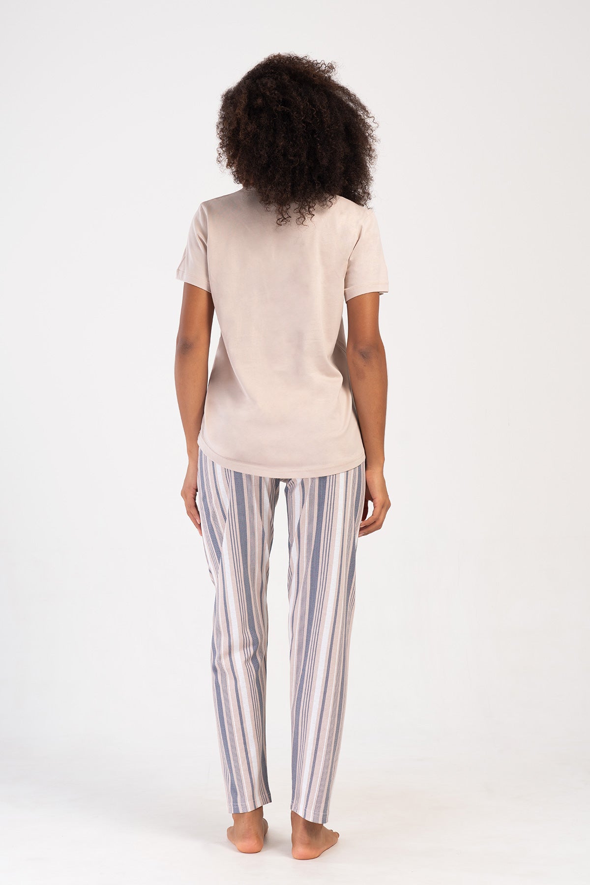 Woman Supreme Big Size Mesta O Neck Pyjama Set