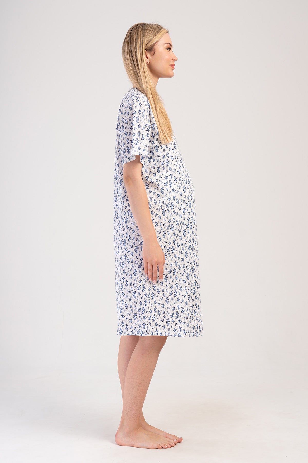 KADIN P.SUPREM CIFT PATLI KISA KOL HAMILE TUNIK