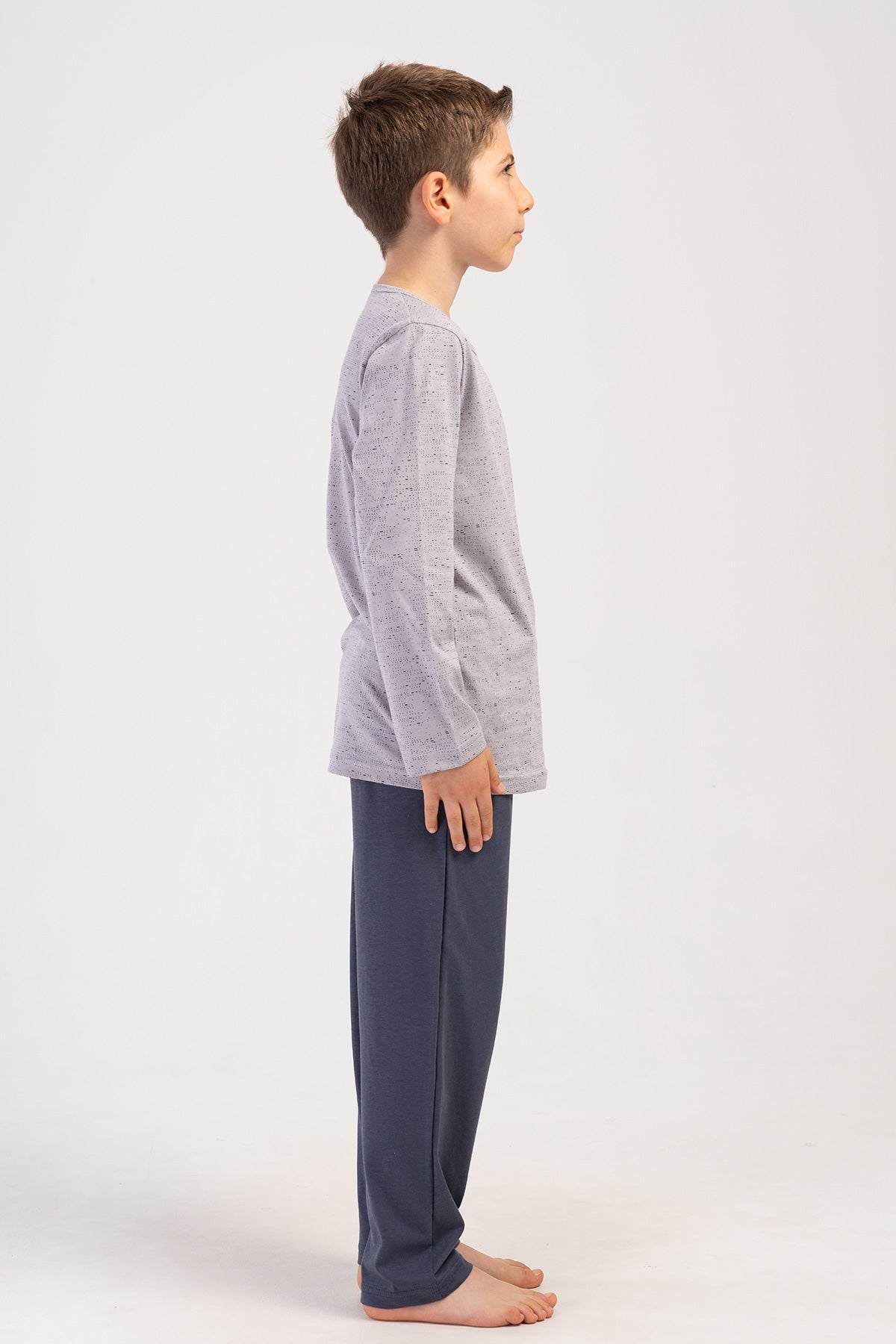 ERKEK COCUK P.SUPREM O YAKA UZUN KOL CEPLI PIJAMA TAKIM(9/10-15/16)