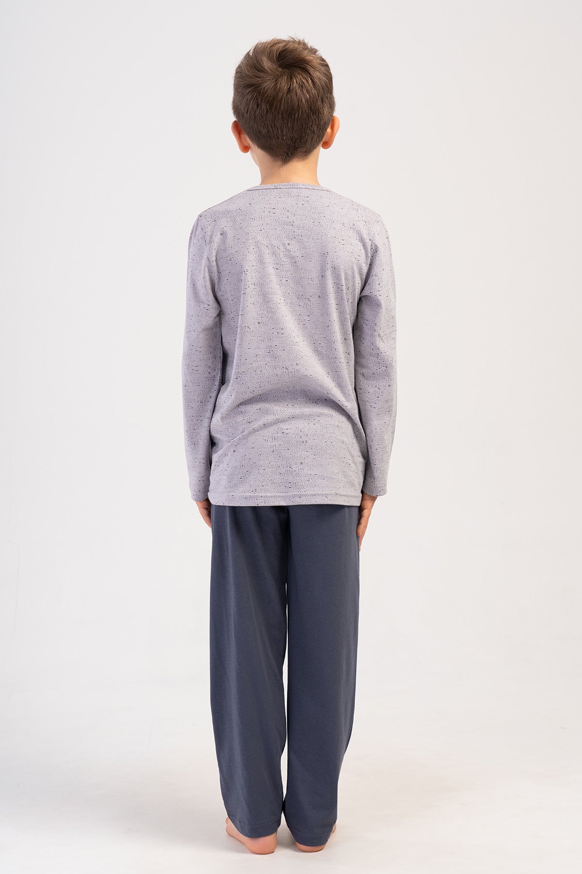 ERKEK COCUK P.SUPREM O YAKA UZUN KOL CEPLI PIJAMA TAKIM(9/10-15/16)