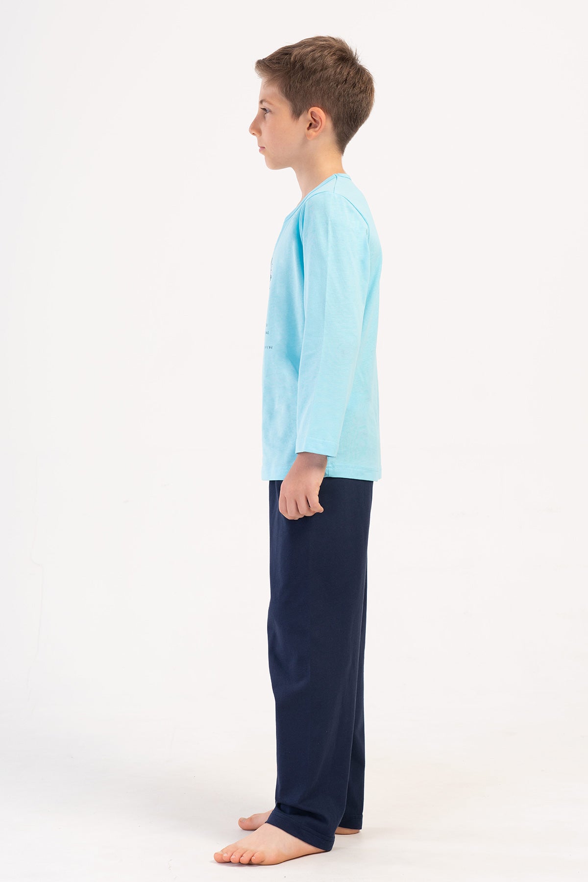 ERKEK COCUK P.SUPREM O YAKA UZUN KOL PIJAMA TAKIM(9/10-15/16)