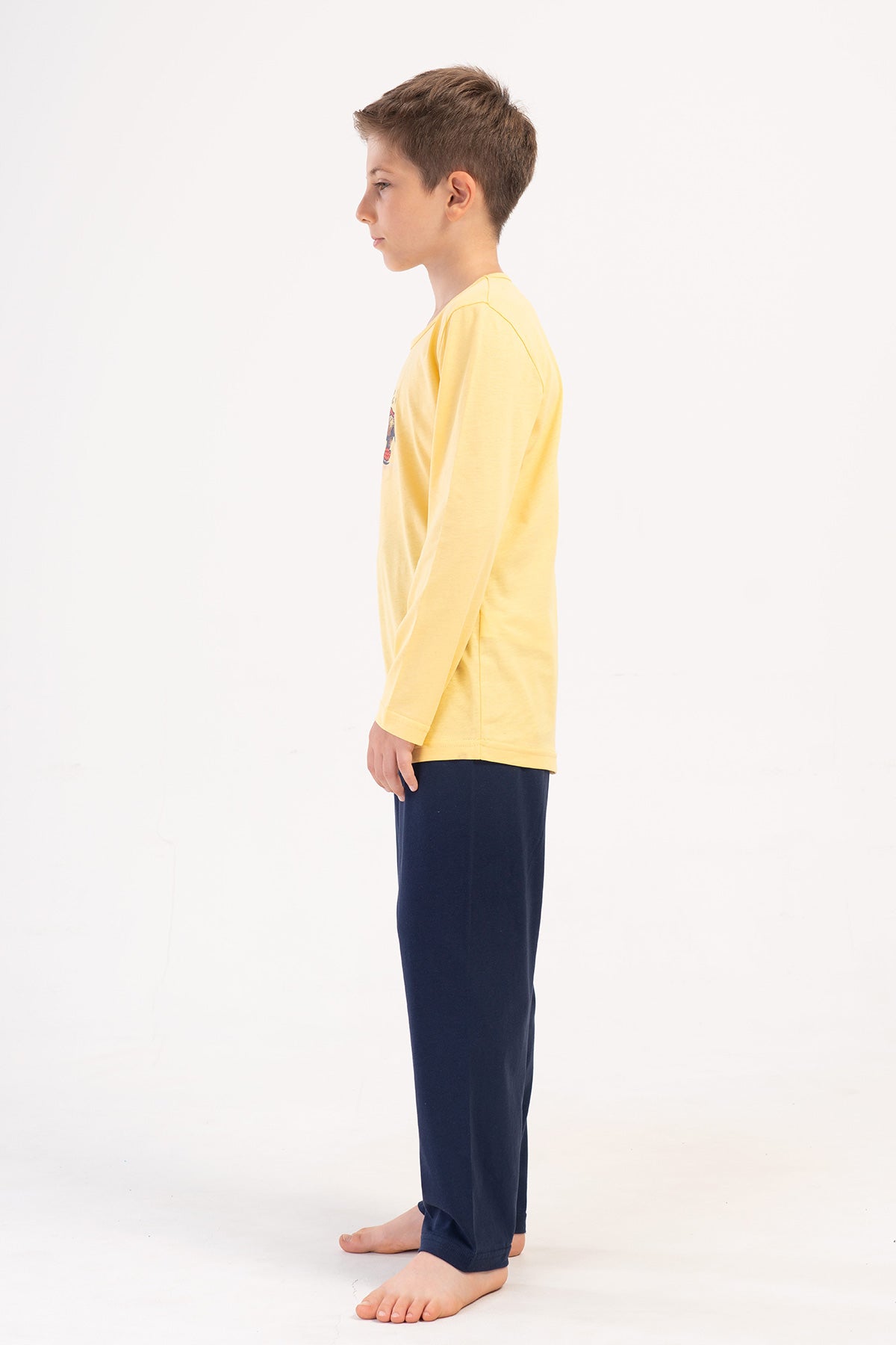 ERKEK COCUK P.SUPREM O YAKA UZUN KOL PIJAMA TAKIM(3-4/7-8)