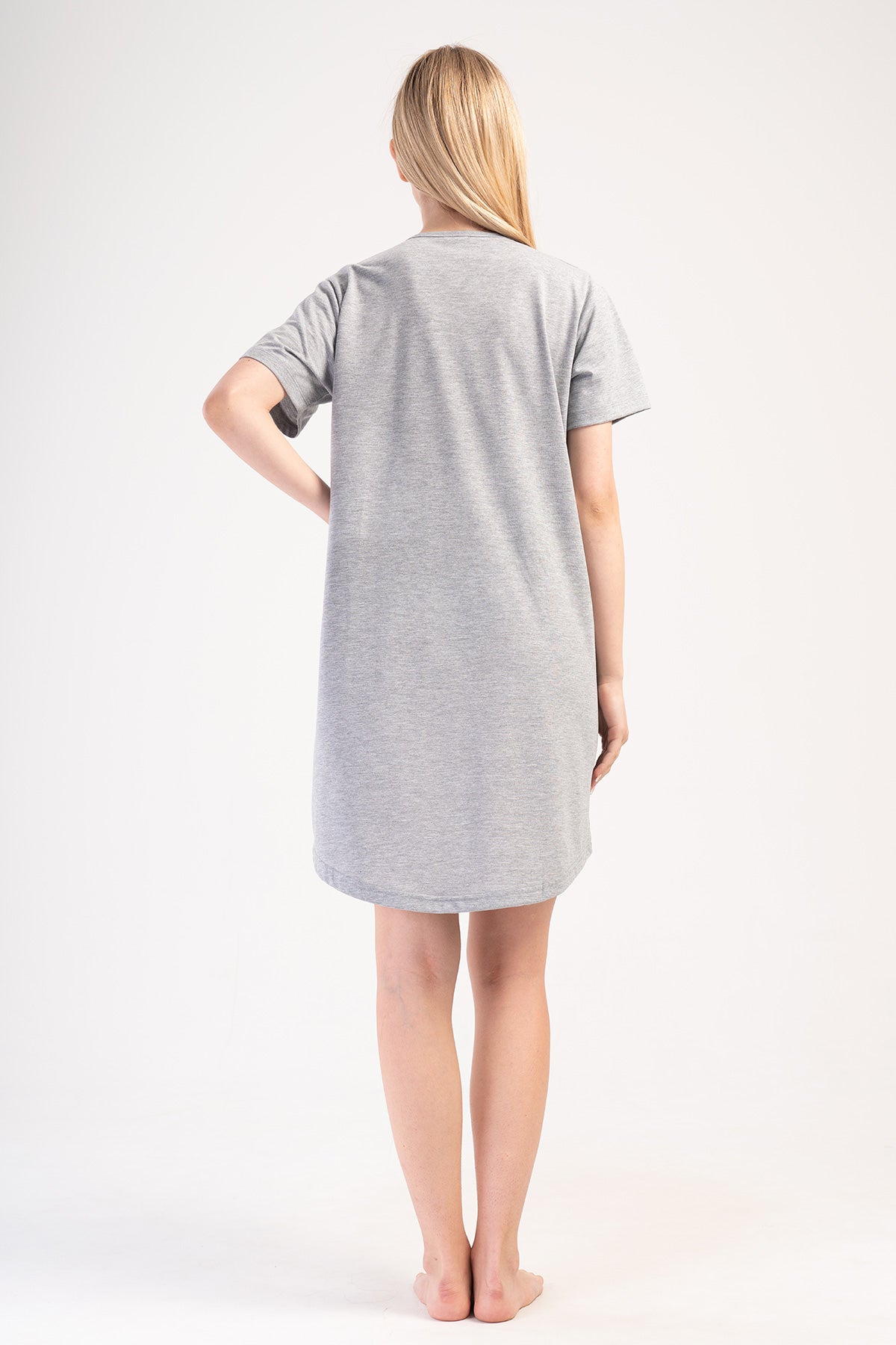 KADIN P.SUPREM XXL O YAKA KISA KOL ETEGI OVAL CEPLI TUNIK