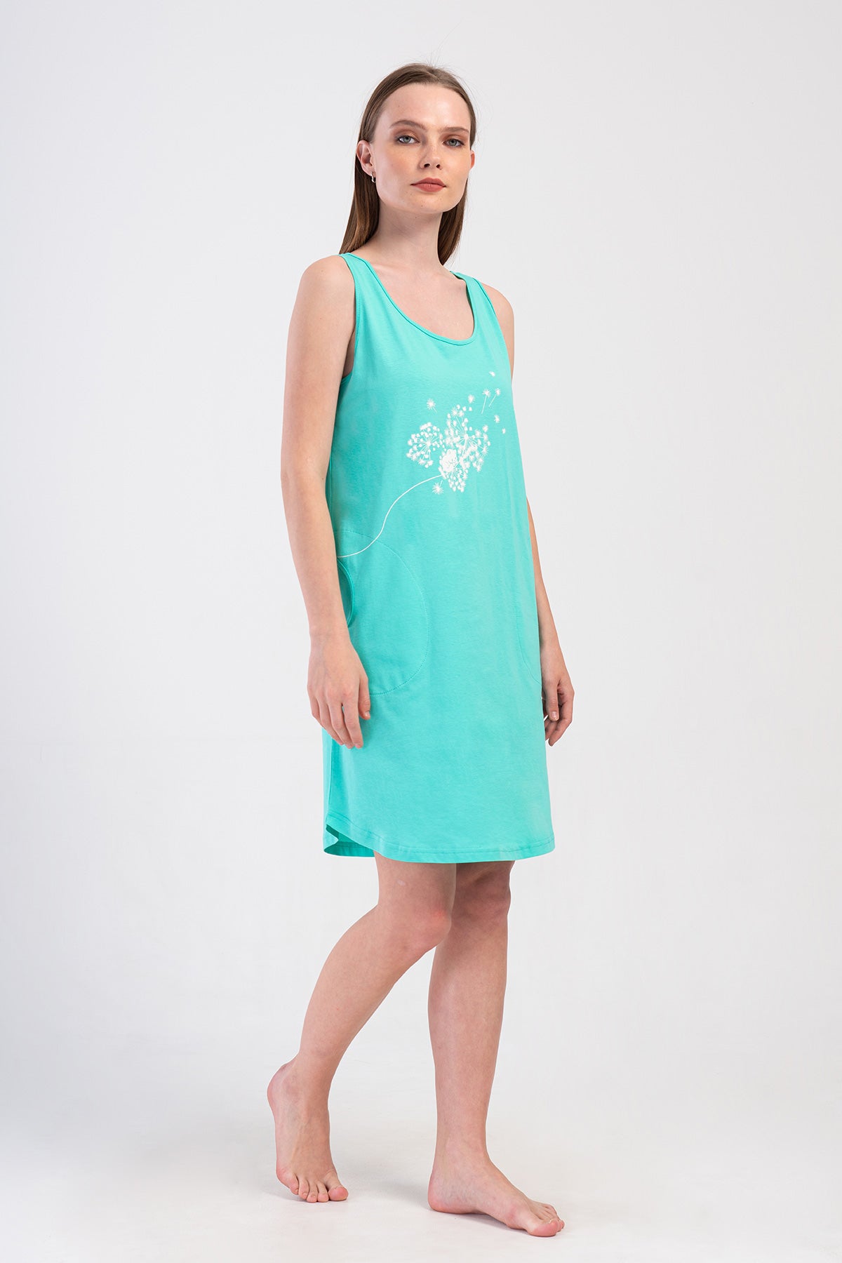 KADIN P.SUPREM GENIS ASKILI ETEGI OVAL CEPLI TUNIK