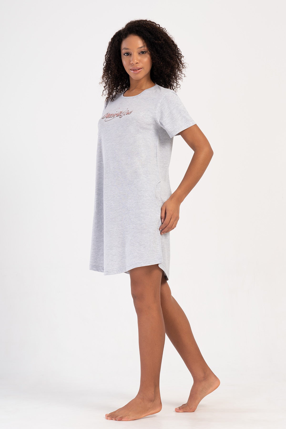 KADIN P.SUPREM O YAKA KISA KOL ETEGI OVAL CEPLI TUNIK