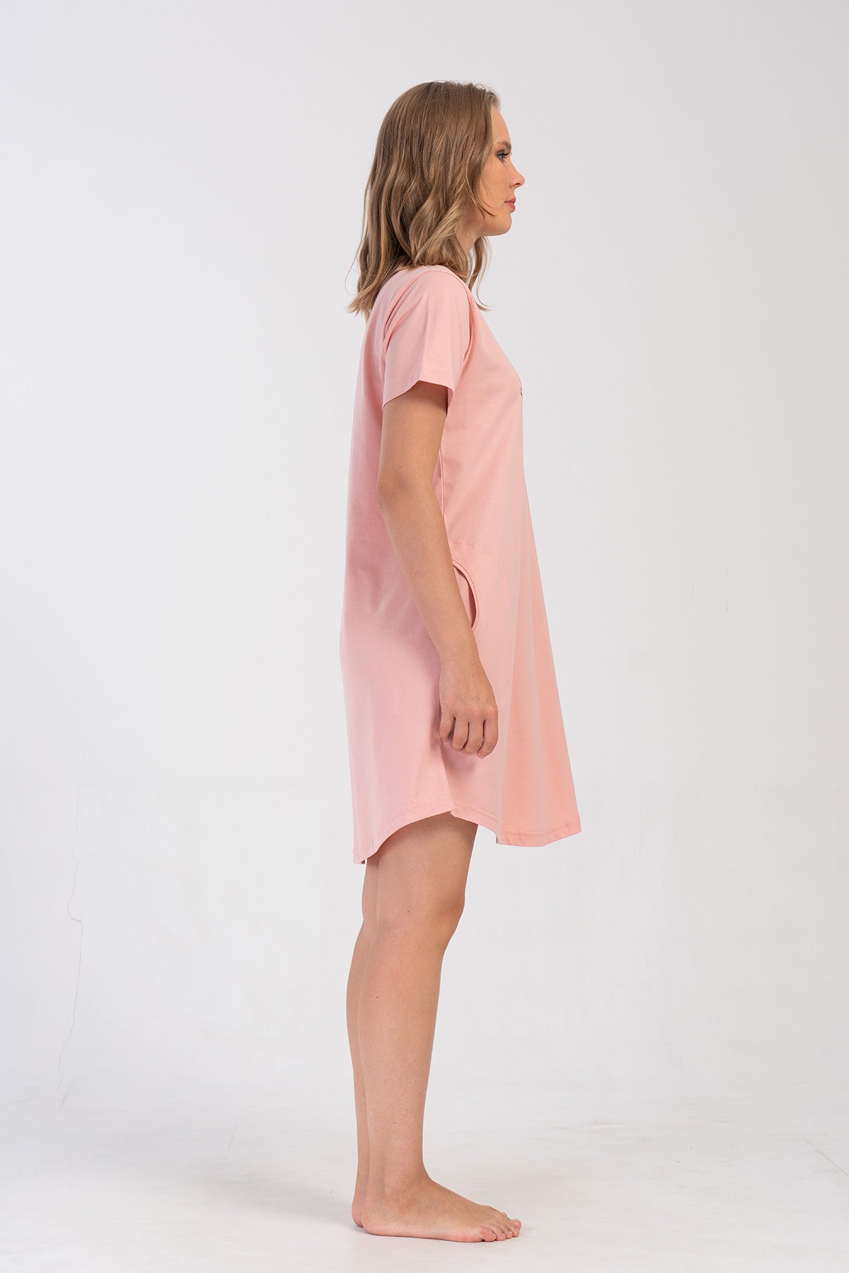 KADIN P.SUPREM O YAKA KISA KOL ETEGI OVAL CEPLI TUNIK