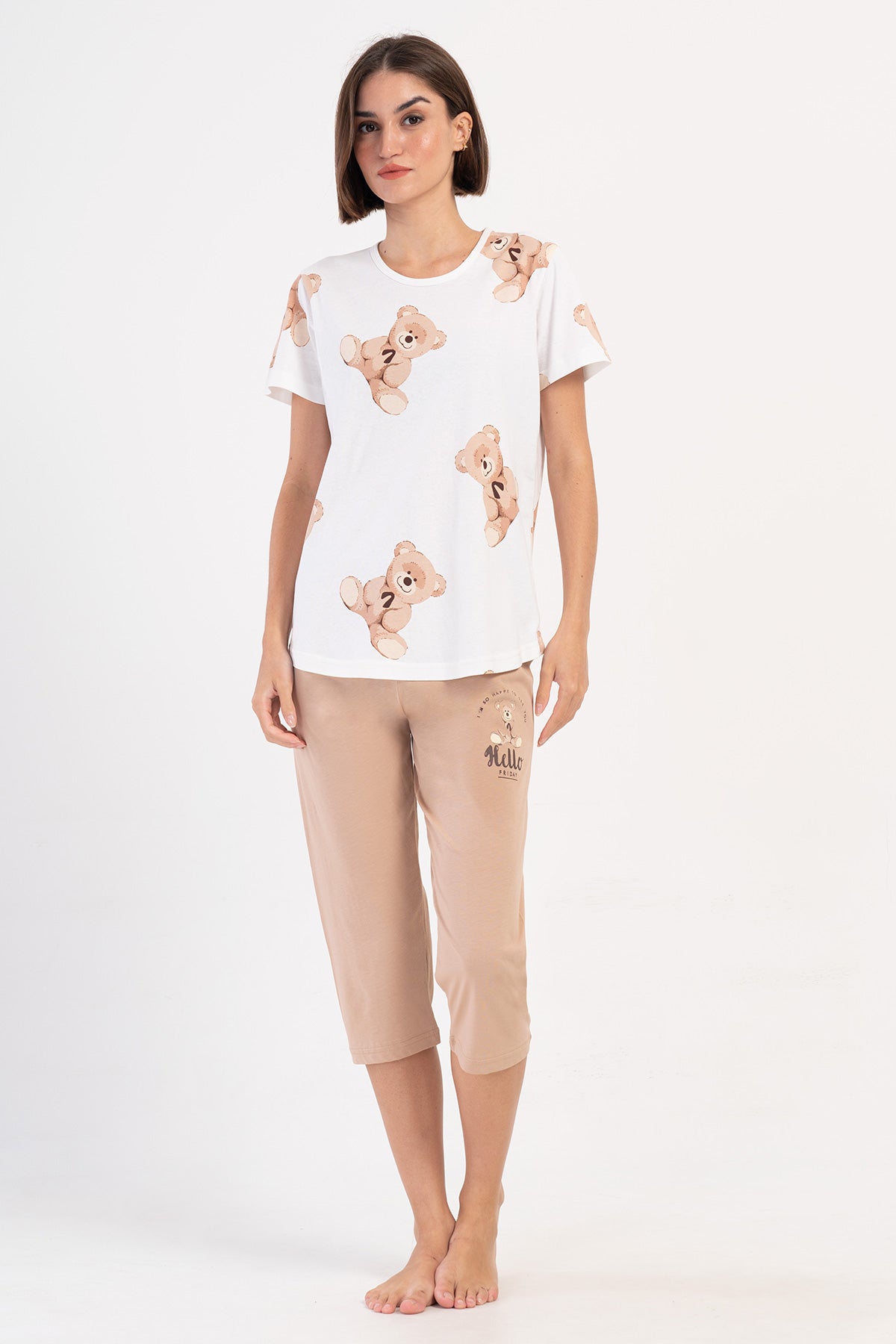 KADIN P.SUPREM O YAKA KISA KOL ETEGI OVAL KAPRI TAKIM