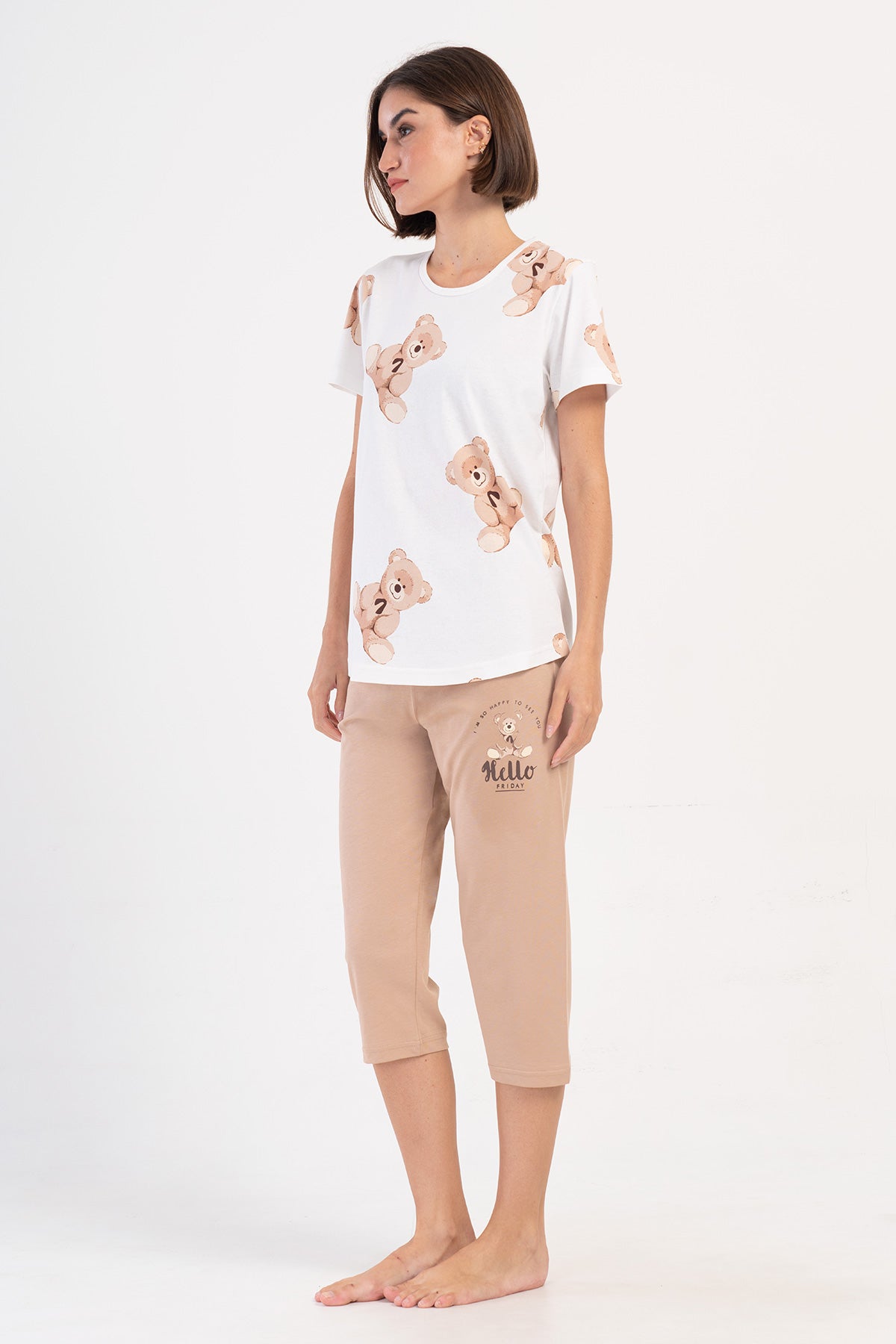 KADIN P.SUPREM O YAKA KISA KOL ETEGI OVAL KAPRI TAKIM