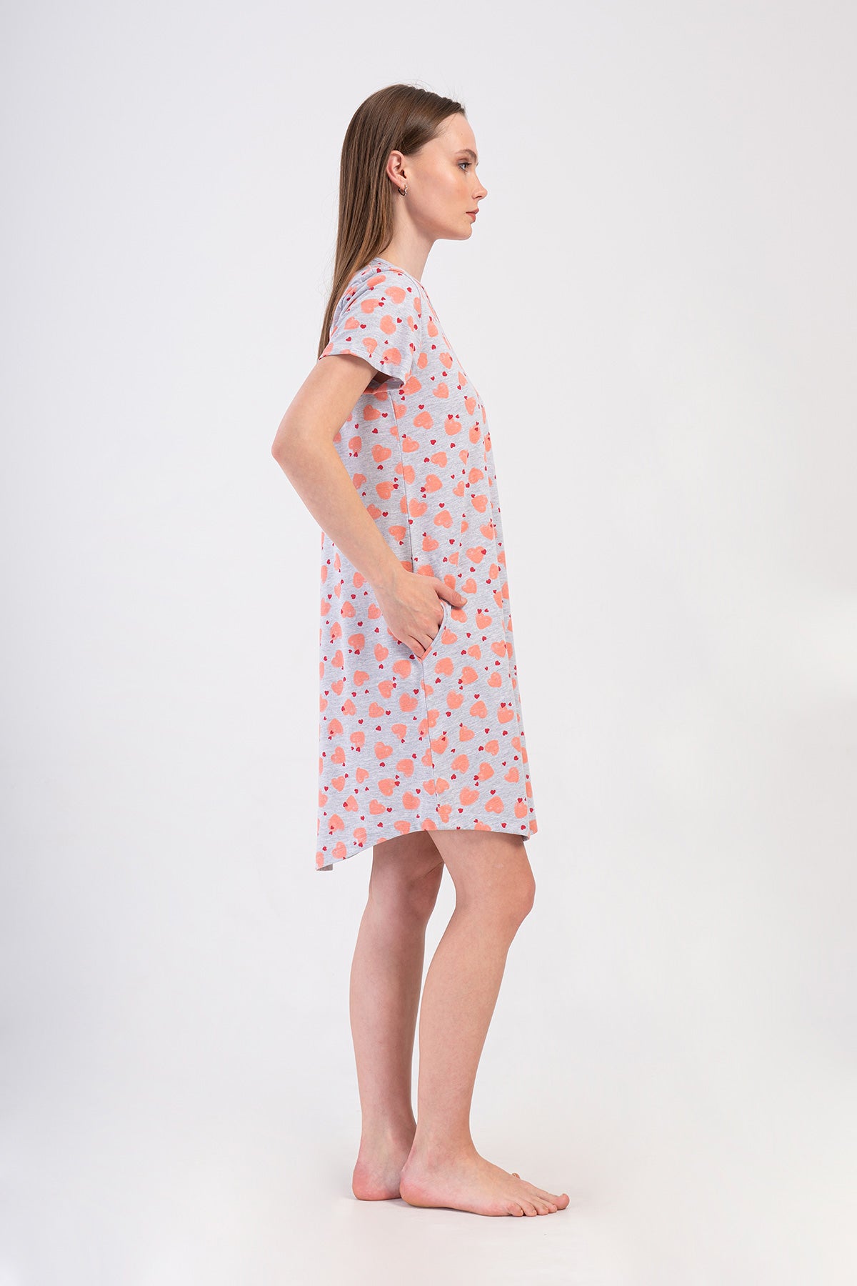 KADIN P.SUPREM O YAKA KISA KOL ETEGI OVAL CEPLI TUNIK